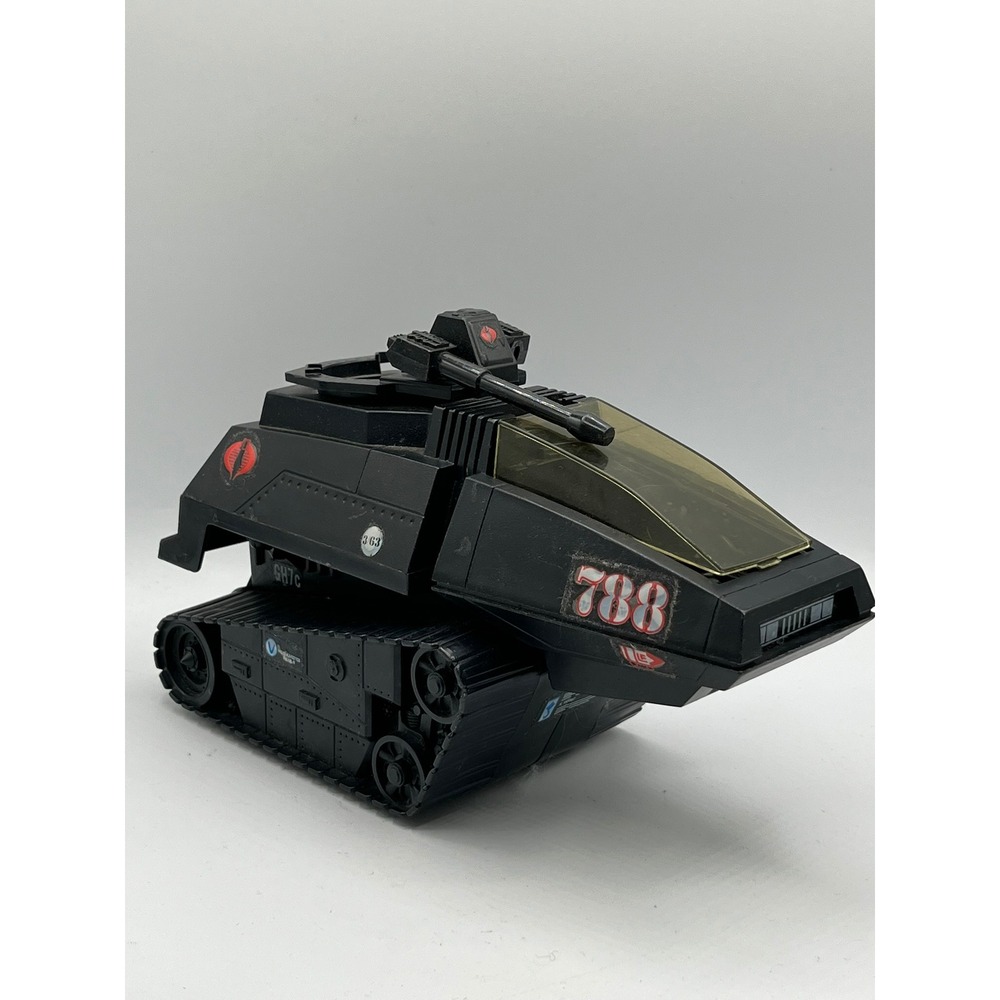 Vintage Hasbro GI Joe Cobra HISS Tank Vehicle 1983 Black 788 Decals ARAH 1:18